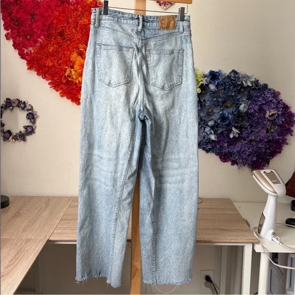 Free People Relaxed Straight Slouch Jeans - Picture 5 of 14